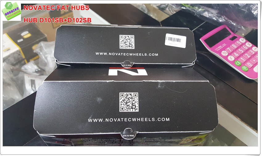 ดุมดิสเสือภูเขาล้อโต ดุมเสือภูเขา NOVATEC FAT BIKE, D101SB+D102SB (สีแดง) ขนาด 32 รู ดุมล้อโต ดุม fatbike
