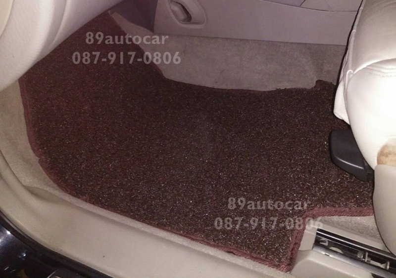 พรมรถยนต์ Volvo S60 2006 พรมไวนิลดักฝุ่นสีน้ำตาล เข้ารูป
