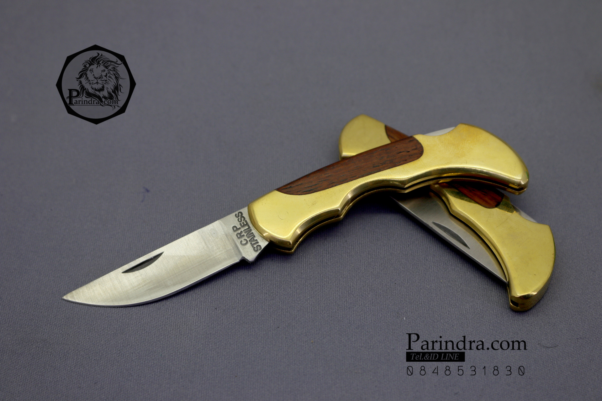 มีดพับ ด้ามทองเหลือง Classic ขนาดเล็ก พกพา ราคาประหยัด