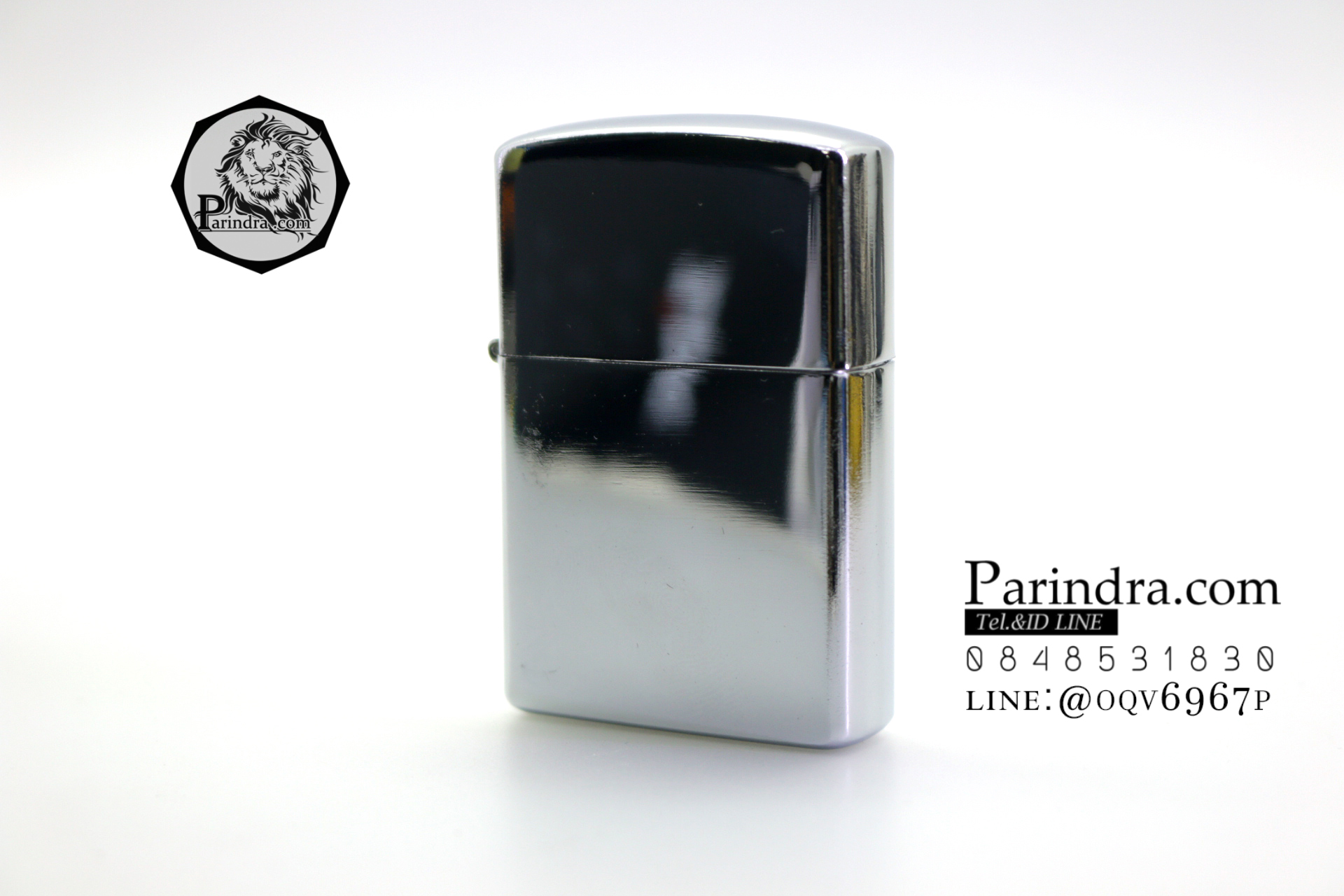 ไฟแช็ก Earth ลายสีเงินเงา เติมน้ำมันรอนสัน