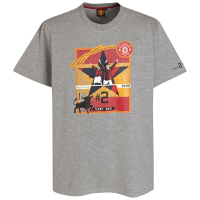 เสื้อที-เชิ๊ต (เสื้อยืดคอกลม) ฟุตบอล ทีมสโมสรแมนเชสเตอร์ ยูไนเต็ด ชุดที่ระลึก UEFA Champions League Champions 1999 ใหม่ M-Size / MANCHESTER UNITED Football T-Shirt Commemorative Kit UEFA Champions League Champions 1999 Jersey NEW M-Size