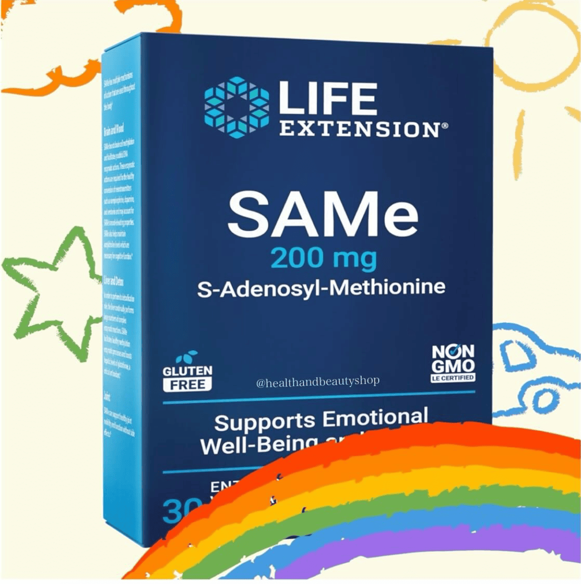 Life Extension, SAMe 200 mg 30 Enteric Coated Tablets