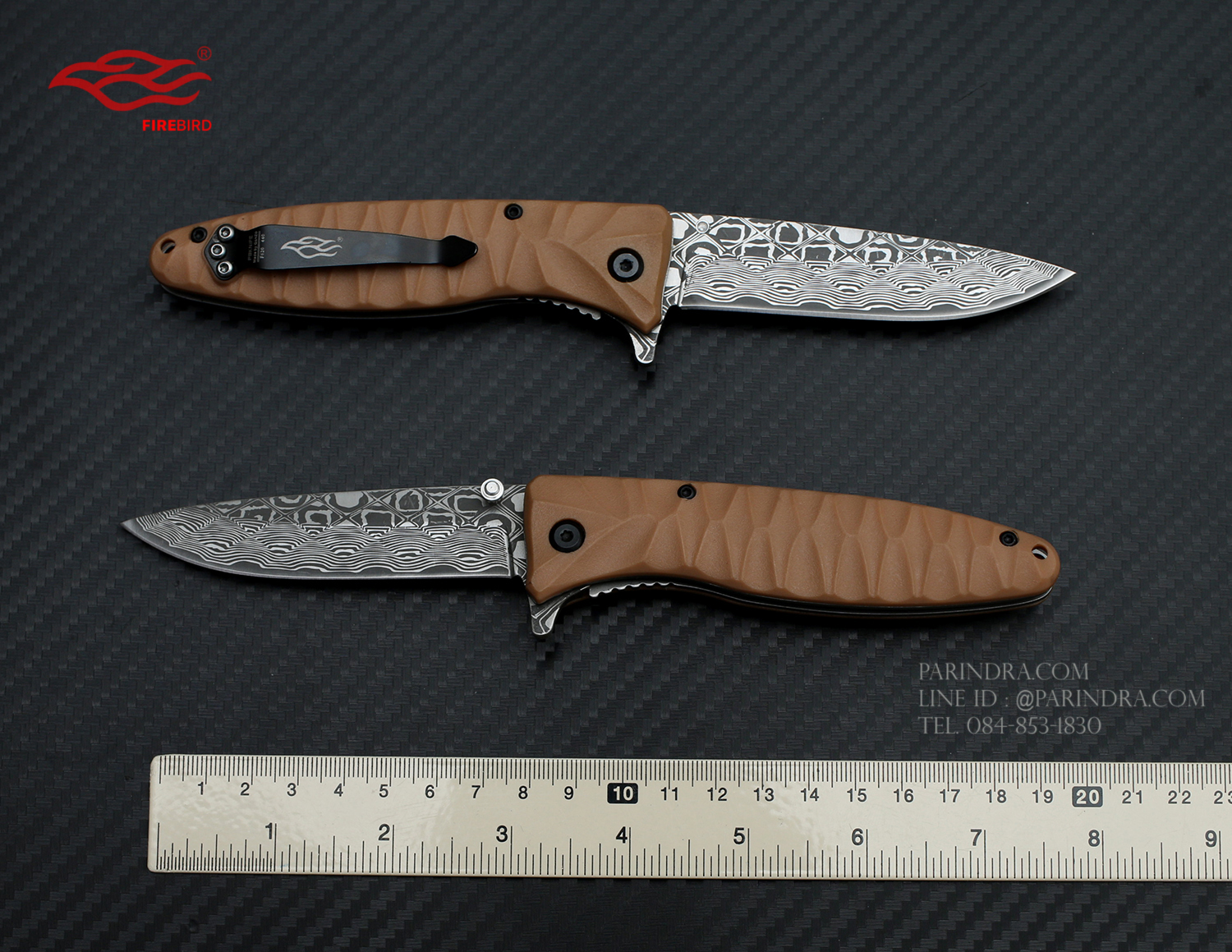 มีดพับ GANZO FIREBIRD F620-Y2 ด้ามสีน้ำตาลอ่อน ของแท้ 100%