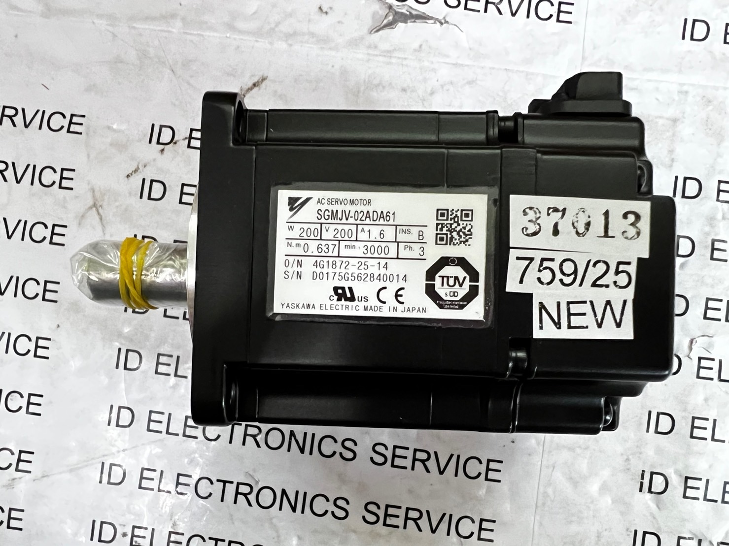 SGMJV-02ADA61 SERVO MOTOR " YASKAWA "