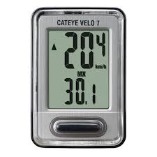 ไมล์ CATEYE Bicycle computer ไมล์ VELO 7 ไมล์มีสาย รุ่นใหม่, CL-VL520, สีดำ มี 7 ฟังชั่น
