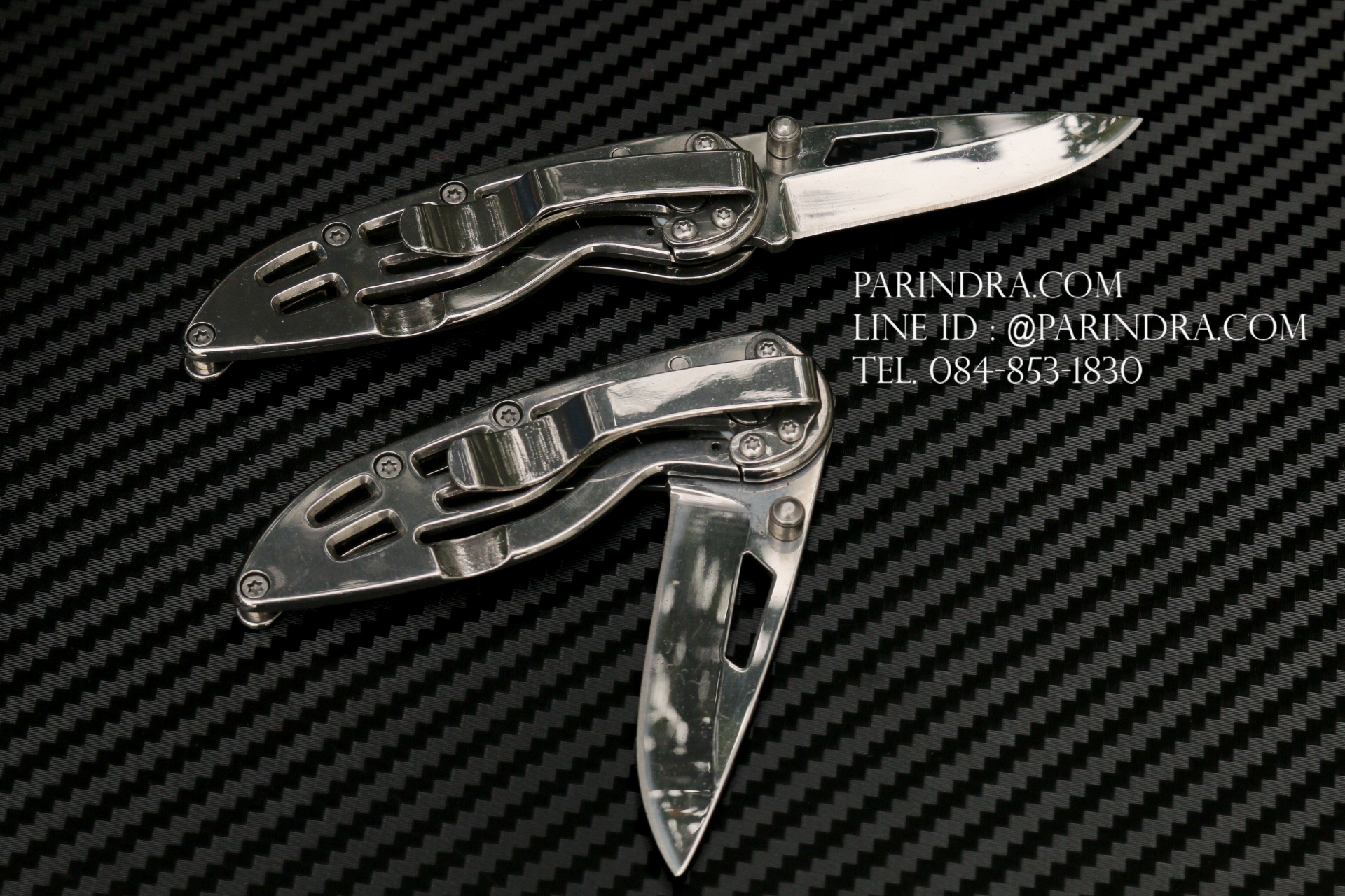 มีดพับเล็ก สีเงินเงา ขนาดเล็ก เน้นพกพา สวยงาม ราคาประหยัด