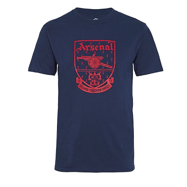 เสื้อทีเชิ้ตอาร์เซนอลย้อนยุค RETRO NAVY CREST ของแท้
