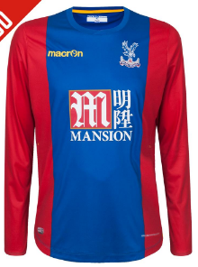 เสื้อคริสตัล พาเลสของแท้ 2016 2017 ทีมเหย้าแขนยาว
