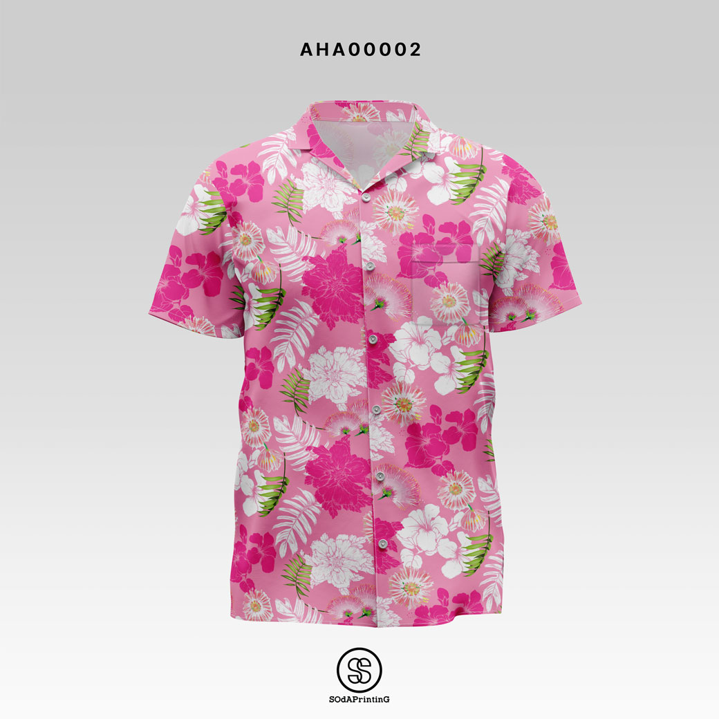 เสื้อฮาวาย Hawaii Shirt Summer Collection AHA00002 #เสื้อฮาวาย #SOdAPrintinG