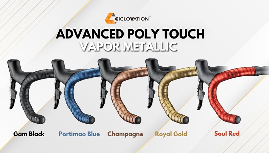 ผ้าพันแฮนด์ CICLOVATION ADVANCED Poly Touch - Vapor Metallic BAR TAPE