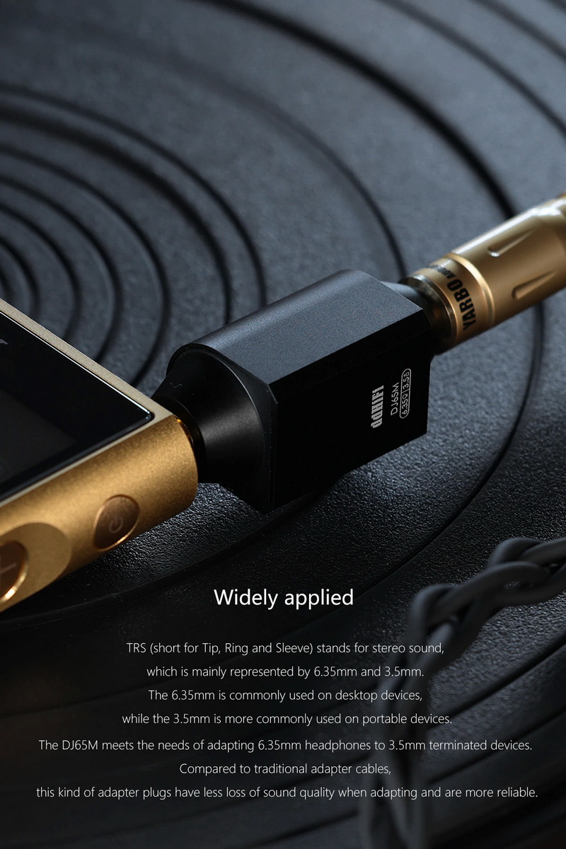 DD DJ65M(3.5) อะแดปเตอร์แปลง 6.35 mm เป็น 3.5 mm สำหรับเครื่องเสียง ประกันศูนย์ไทย