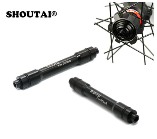 SHOUTAI ADAPTER แกนดุม Bicycle Hub Convert Axle Adapte 15mm To 9mm For Mountain Bike MTB Road Front Hub Bicycle Part