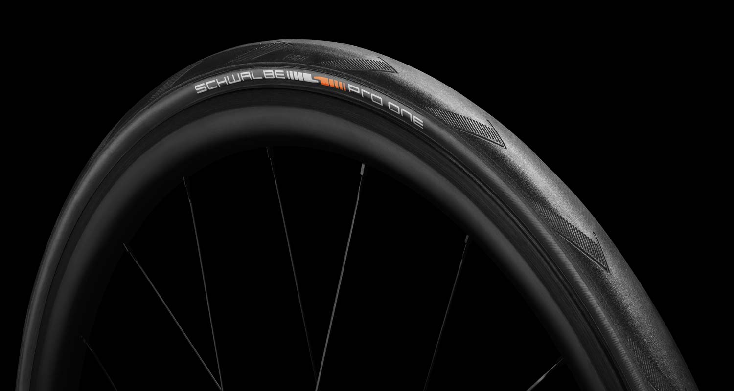 ยางนอกขอบพับ schwalbe Pro one Tubeless, 700X28C Road Tires, Tubeless Ready, ETRTO 28-622 ยางเพื่อการแข่งขัน
