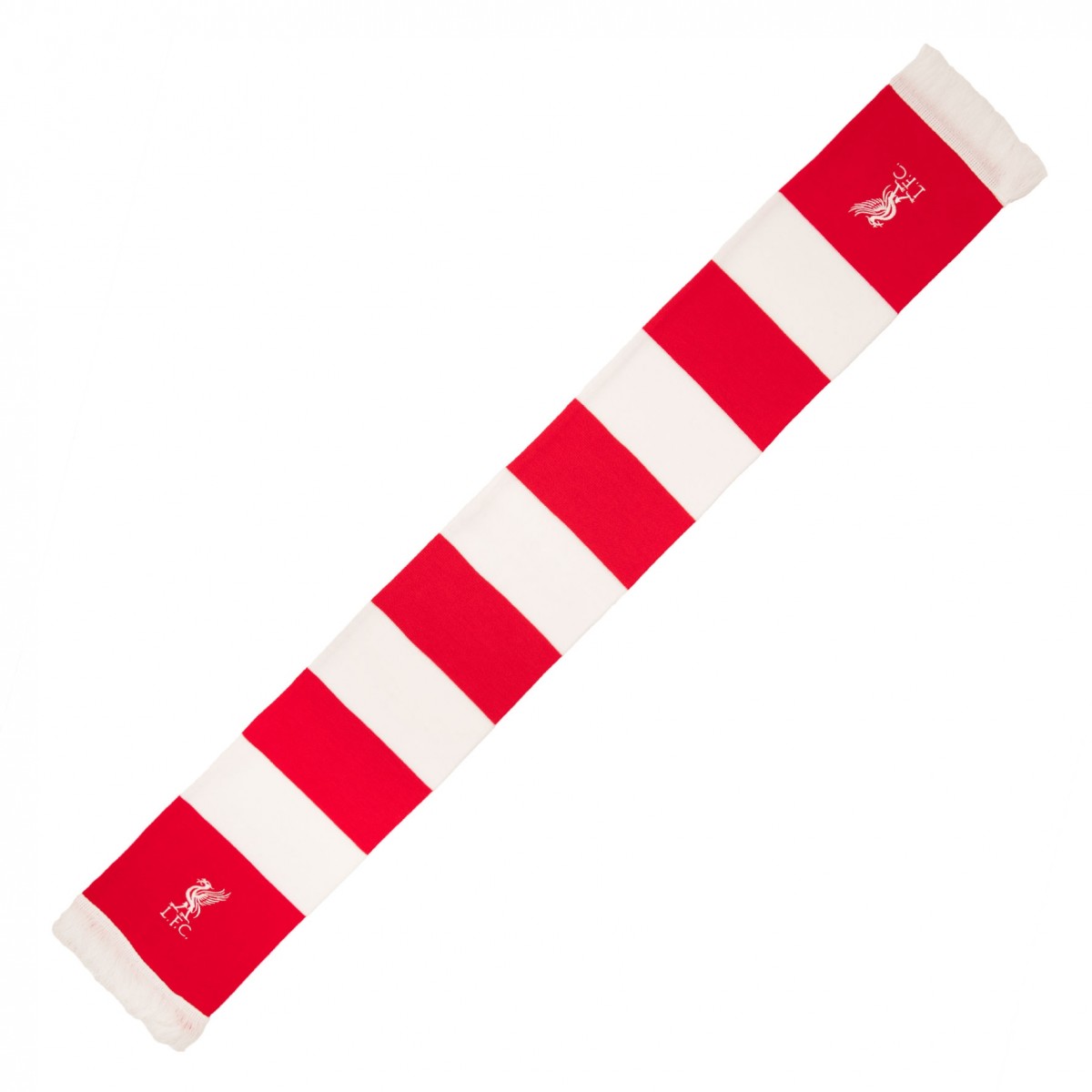 ผ้าพันคอลิเวอร์พูล Red and White Bar Scarf ของแท้