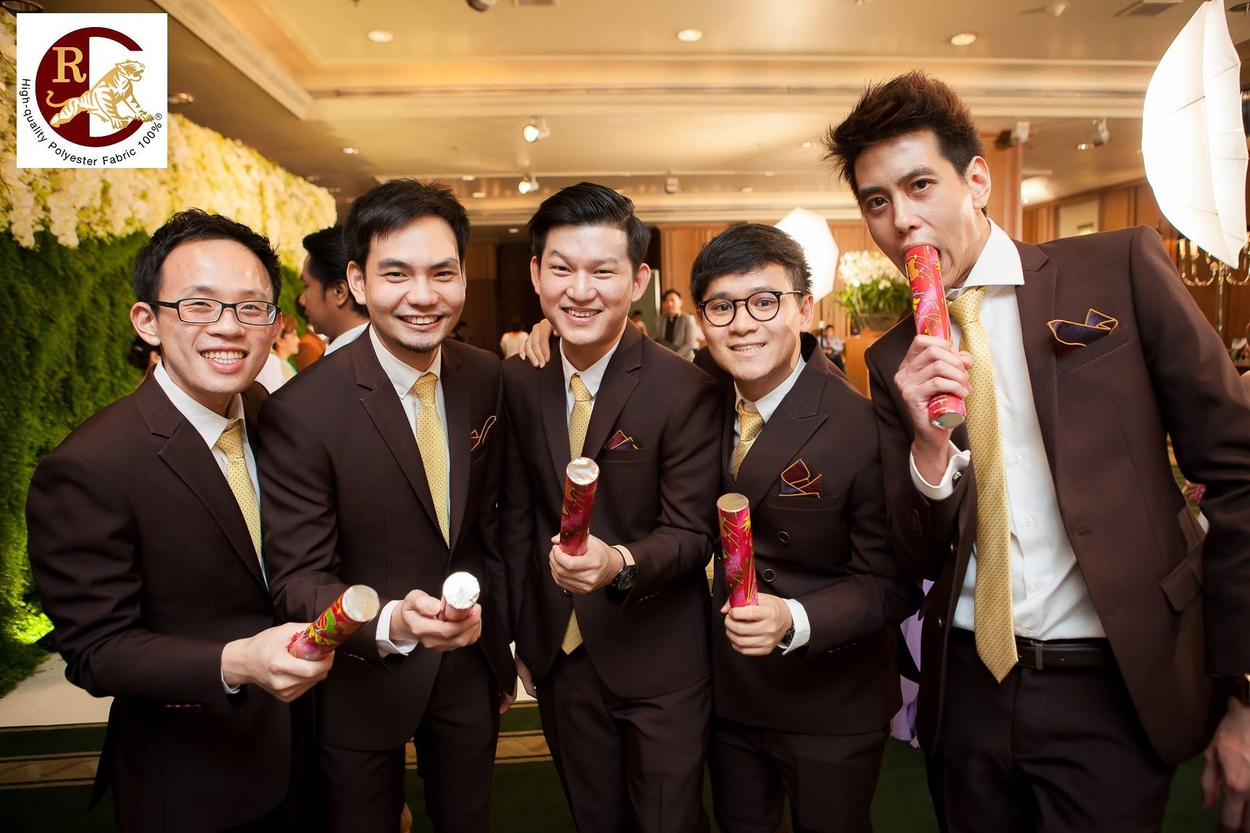 ตัดเช่า ชุดสูทชาย เพื่อนเจ้าบ่าว SPANDEX 350 เบอร์ 23