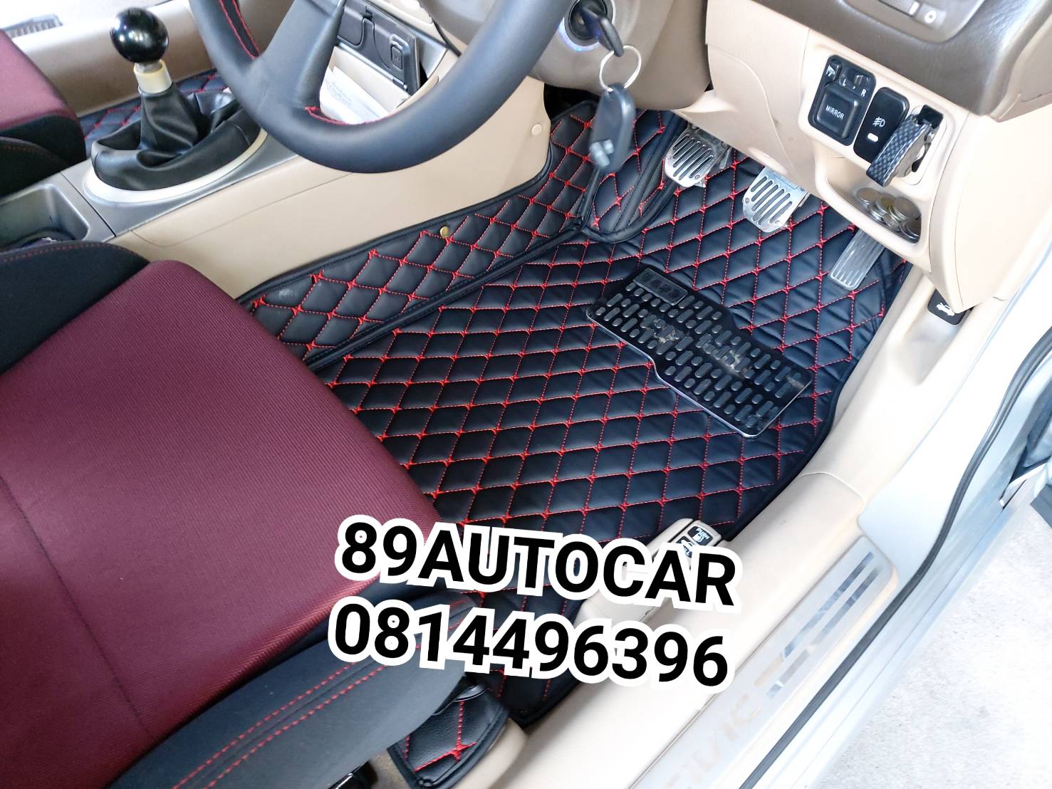 หนัง PU ปูพื้นรถ Honda Civic Dimension เข้ารูป เต็มคัน