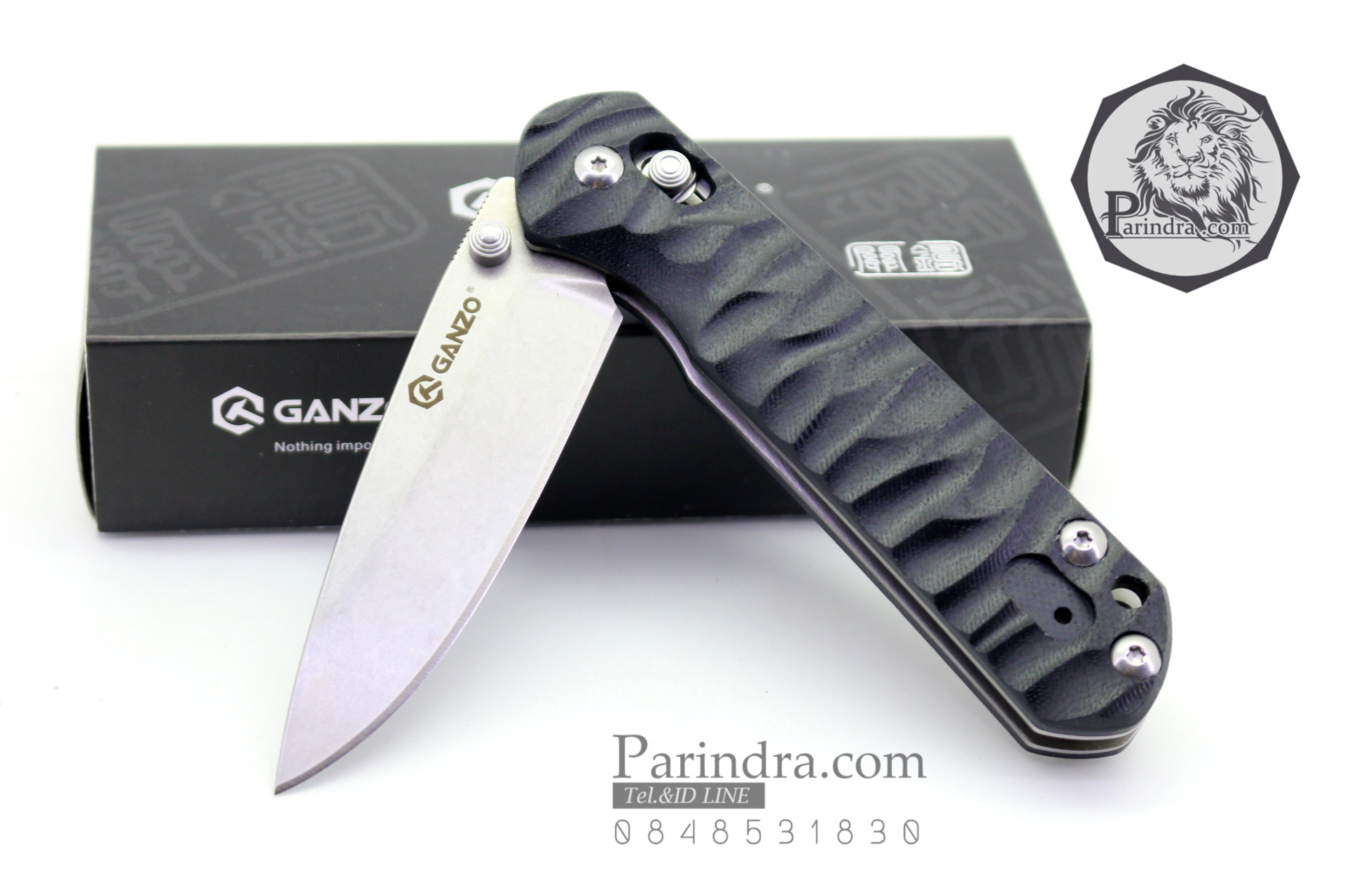 ขายมีดพับ Ganzo กานโซ่ รุ่น G717-B สีดำสนิท ของแท้ 100%