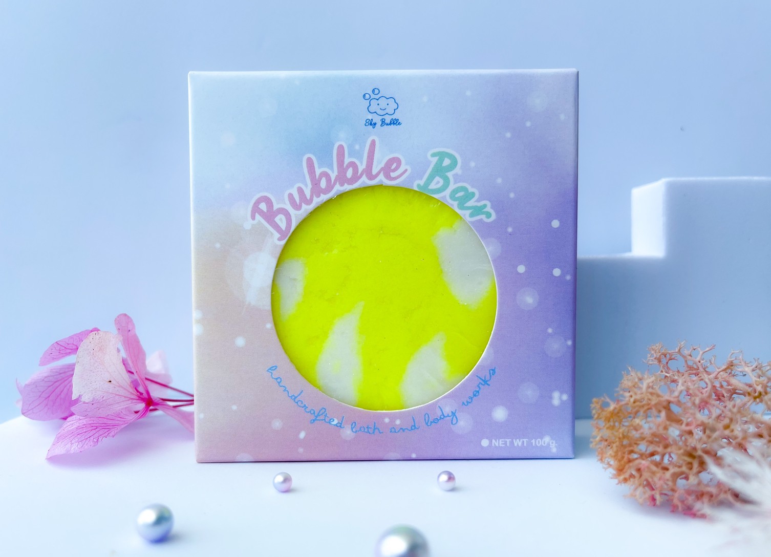 Sky Bubble Bar สบู่ทำฟองในอ่างน้ำ 💛กลิ่น Hello Sunshine สีเหลือง💛