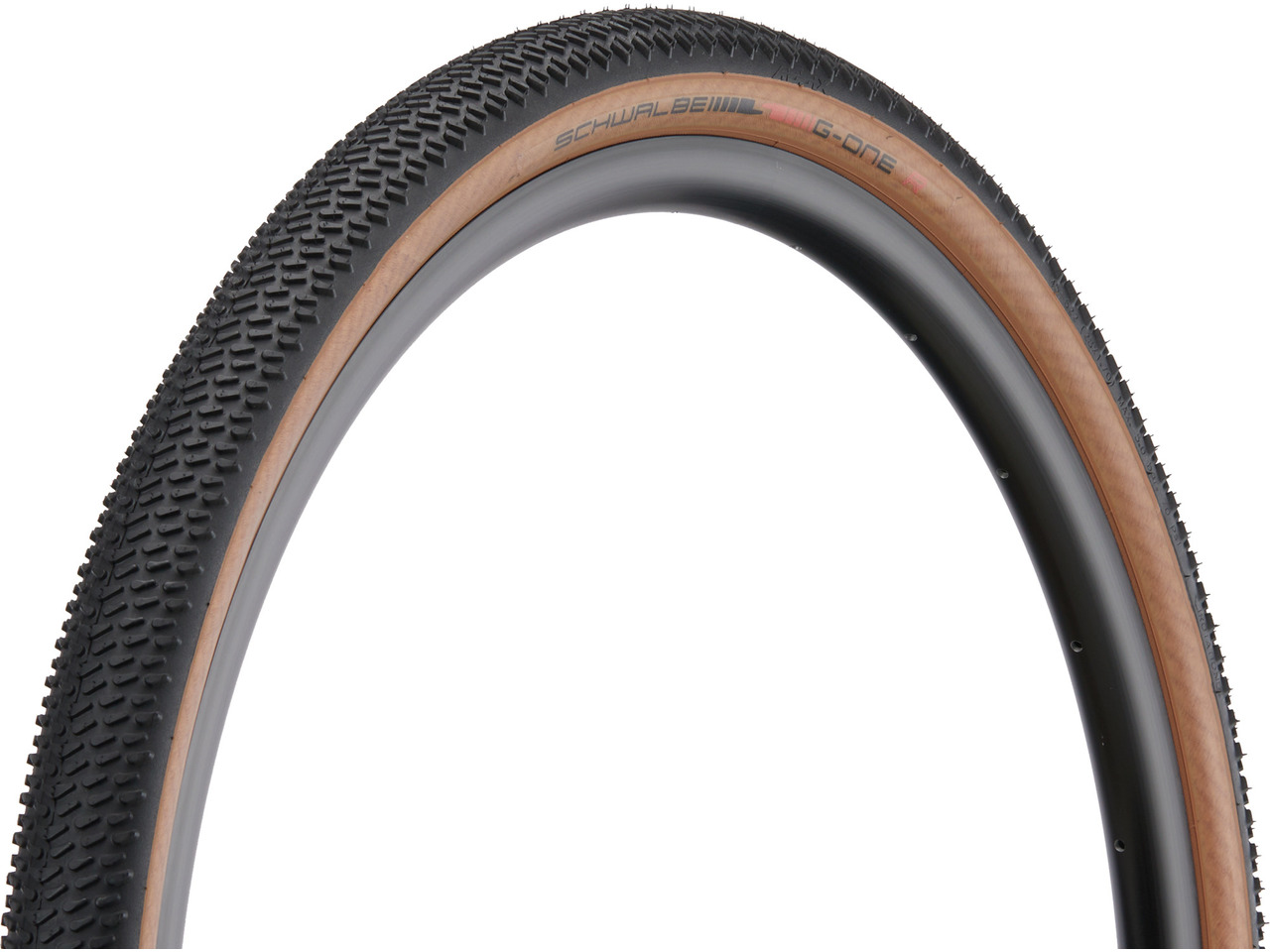 SCHWALBE ยางนอกรุ่น G-ONE R (2022), SUPER RACE, TUBELESS, 700X45C, สีขอบแก้ว