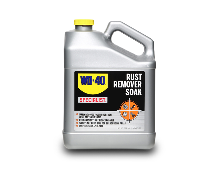 น้ำยากำจัดสนิม WD-40 ขนาด 3.785ลิตร ใช้กำจัดสนิมออกจากผิวโลหะโดยการแช่ม, จุ่ม, กลิ่นไม่ฉุน Pn.W051-0290 (แท้) ##