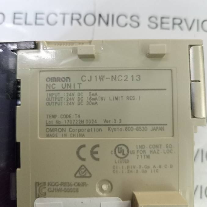 CJ1W-NC213 PLC " OMRON "