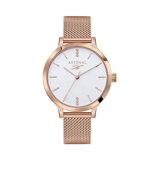 นาฬิกาข้อมืออาร์เซนอล Womens Rose Gold ของแท้