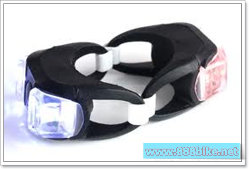 Soldier ชุดไฟจักรยานซิลิโคน 2 ดวง 3 โหมด – ไฟหน้าและไฟหลังเพื่อความปลอดภัยในการปั่น