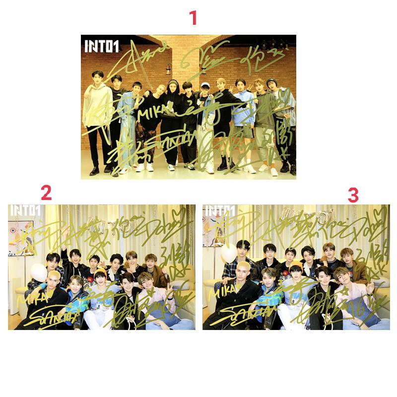 Photocard (6") พร้อมลายเซ็น INTO1 & CHUANG 2021