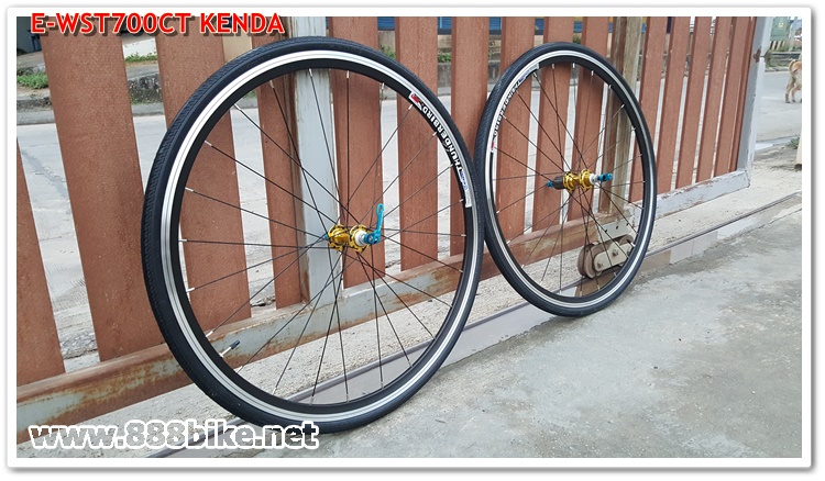 ชุดล้อเสือหมอบ TUNDERBIRD 700C พร้อมยาง KENDA 700X26C ,E-WST700CT