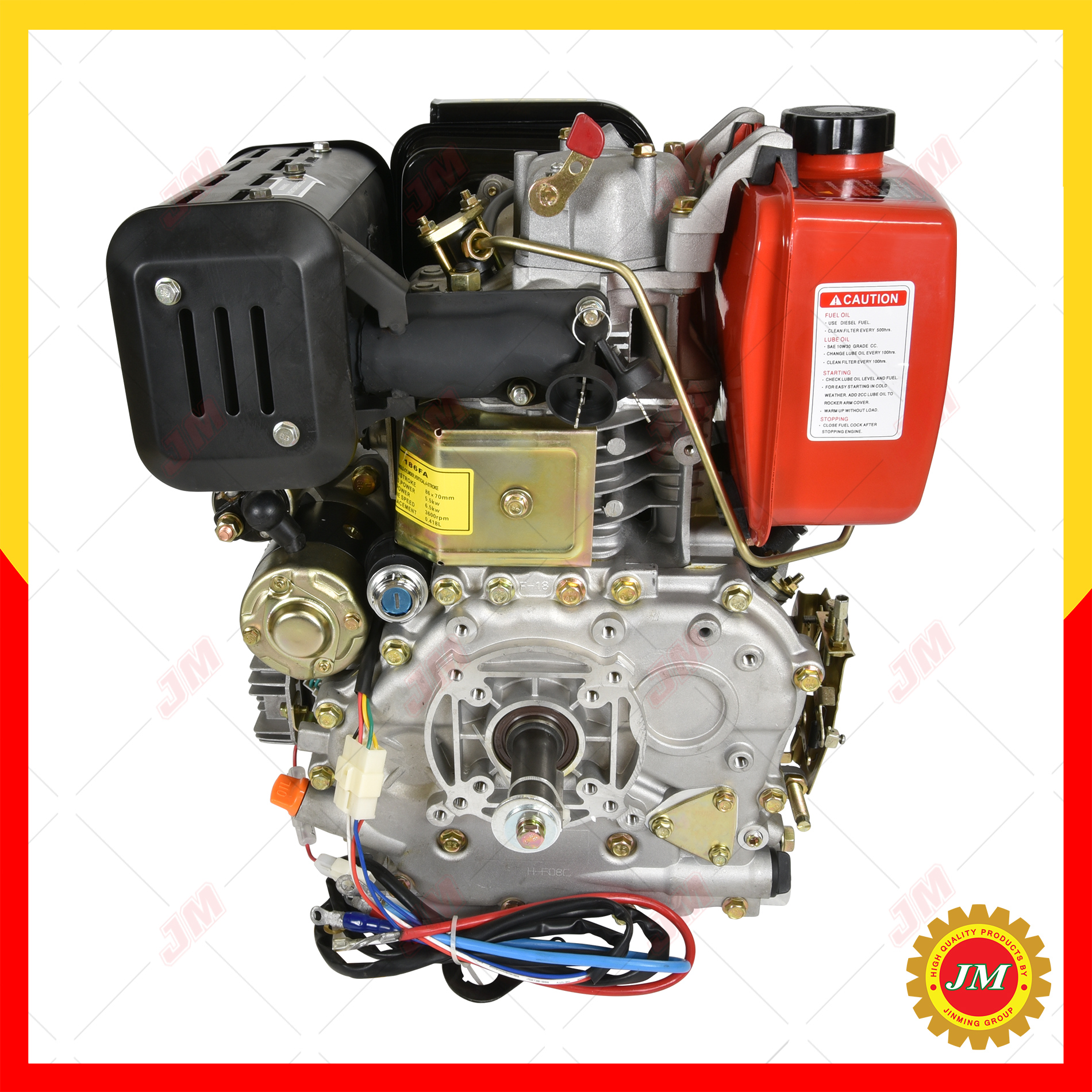 เครื่องยนต์ดีเซล TOKUTA 186F 10HP สูบตั้ง เครื่องยนต์ดีเซลเอนกประสงค์