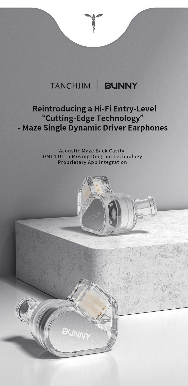 Tanchjim Bunny หูฟัง IEMs ไดรเวอร์ Dynamic เสียงชัดใสและมีสไตล์สำหรับเกมเมอร์ ประกันศูนย์ไทย