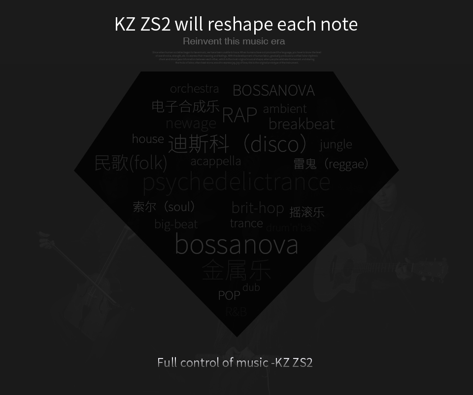 ขาย หูฟังอินเอียร์ KZ ZS2 หูฟังแบบ 2Driver รุ่นล่าสุด เพิ่มSubwoofer ให้เบสหนักขึ้น