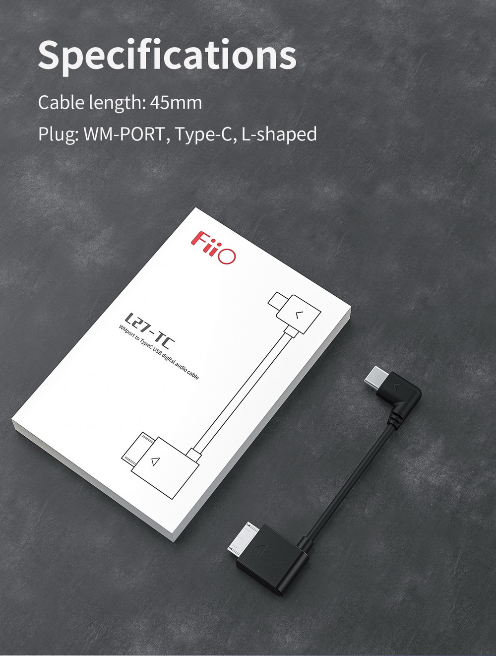 ขาย FiiO L27-TC สายแปลง WMPort เป็น Type-C สำหรับ Sony MP3 Player