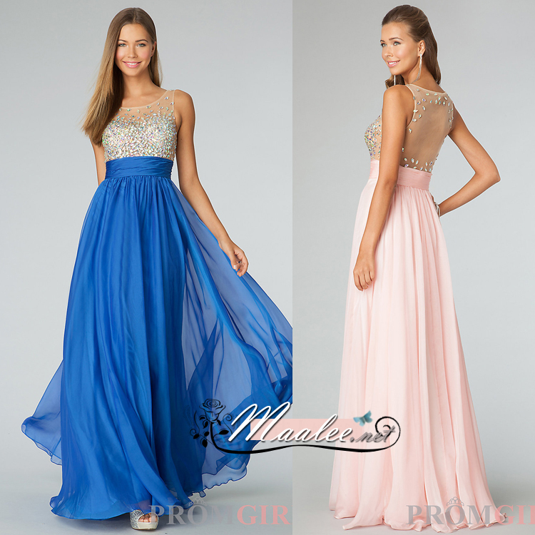 พร้อมส่ง ชุดราตรียาว สีชมพู ปักเลื่อมช่วงอก ด้านหลังเป็นซีทรู สวยหวาน (ซิปข้างลำตัว)