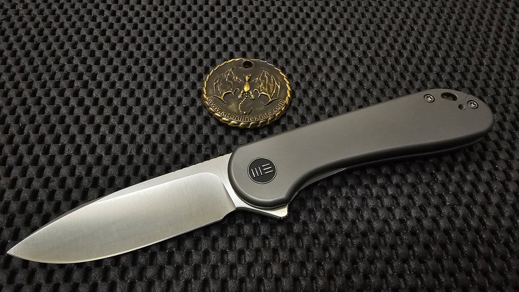 WE Knife Co. Elementum Frame Lock Gray Titanium
