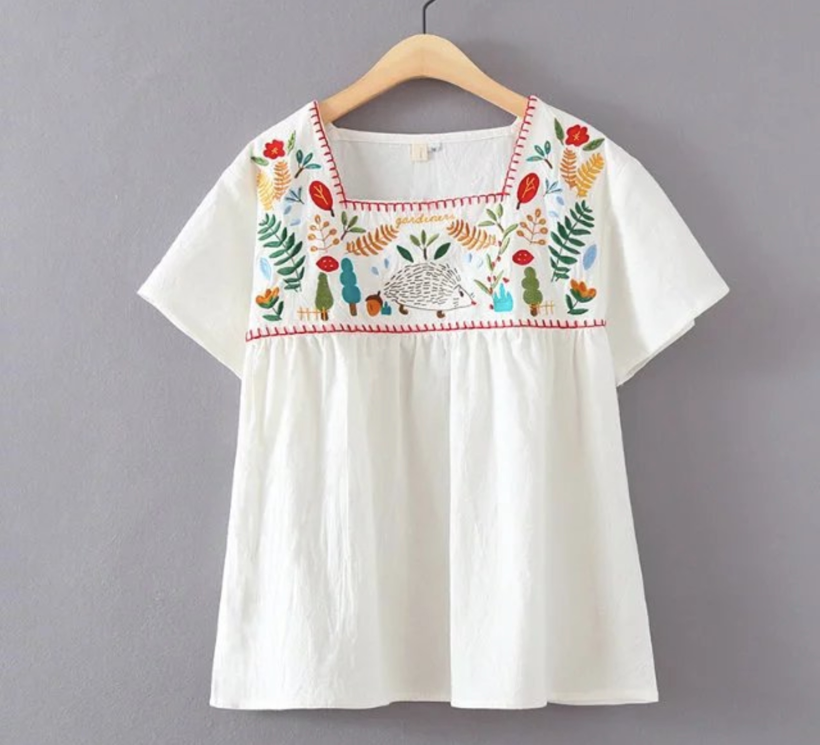 เสื้อผ้าฝ้ายลายปัก