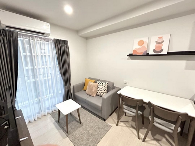 ให้เช่าคอนโด นิว ครอส คูคต สเตชัน ตึก C 27 ตร.ม.ห้องมุม ห้องใหม่ เฟอร์ครบ ติดรถไฟฟ้าคูคต