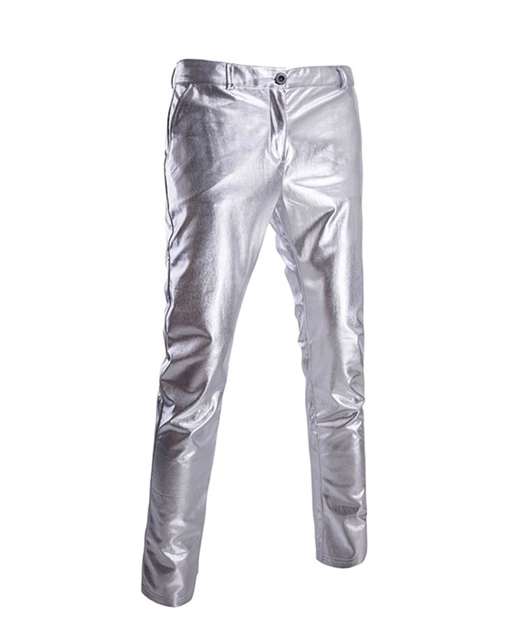 พร้อมเช่า สูทชาย สีเงิน เมทัลลิก เซ็ท 2 ชิ้น