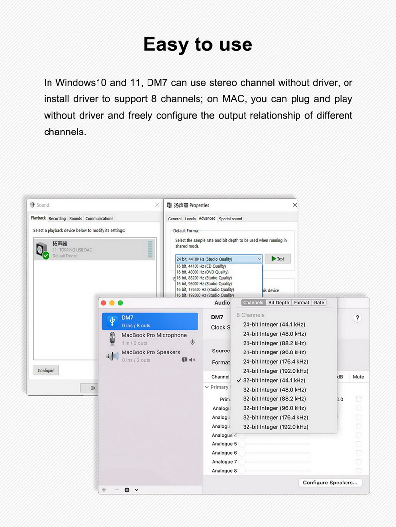 Topping DM7 8 Channel DAC ระดับเรือธง ประกันศูนย์ไทย