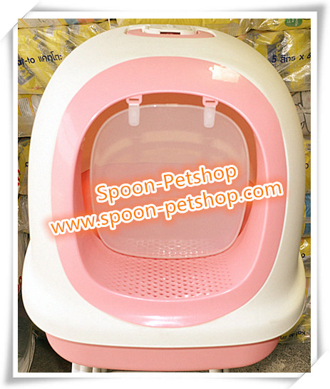 ห้องน้ำแมว รุ่นโดม ขนาดจัมโบ้ แบบ E Makar XXL Luxury Ag+ นำเข้าจากประเทศญี่ปุ่น มี 2 สี พร้อมที่ตักทรายแมว