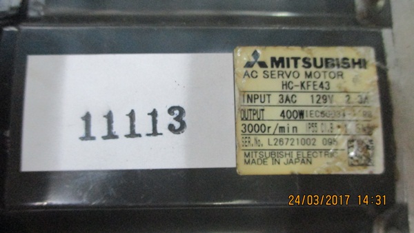 SERVO MOTOR “ MITSUBISHI ” รุ่น HC-KFE43