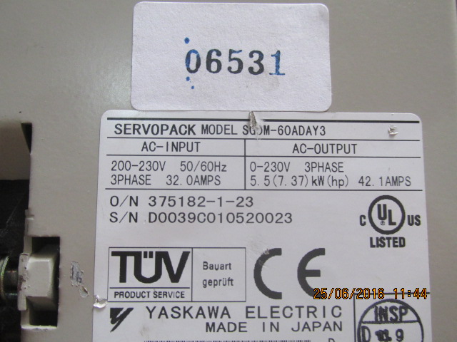 SGDM-60ADAY3 SERVOPACK “ YASKAWA ”