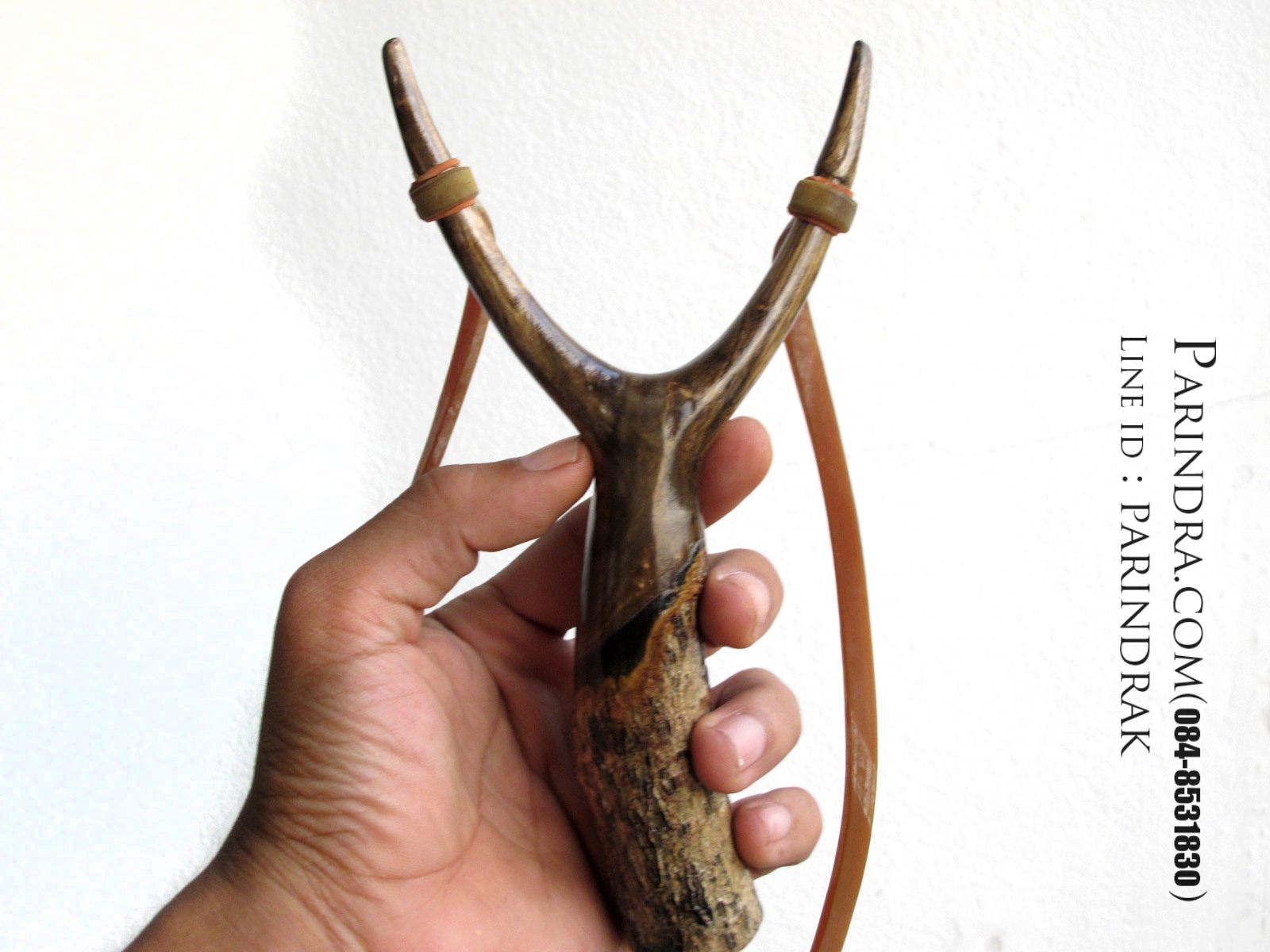 หนังสติ๊กไม้มะเกลือขัดมัน เงา สวยงาม ยิงแม่นๆ A3