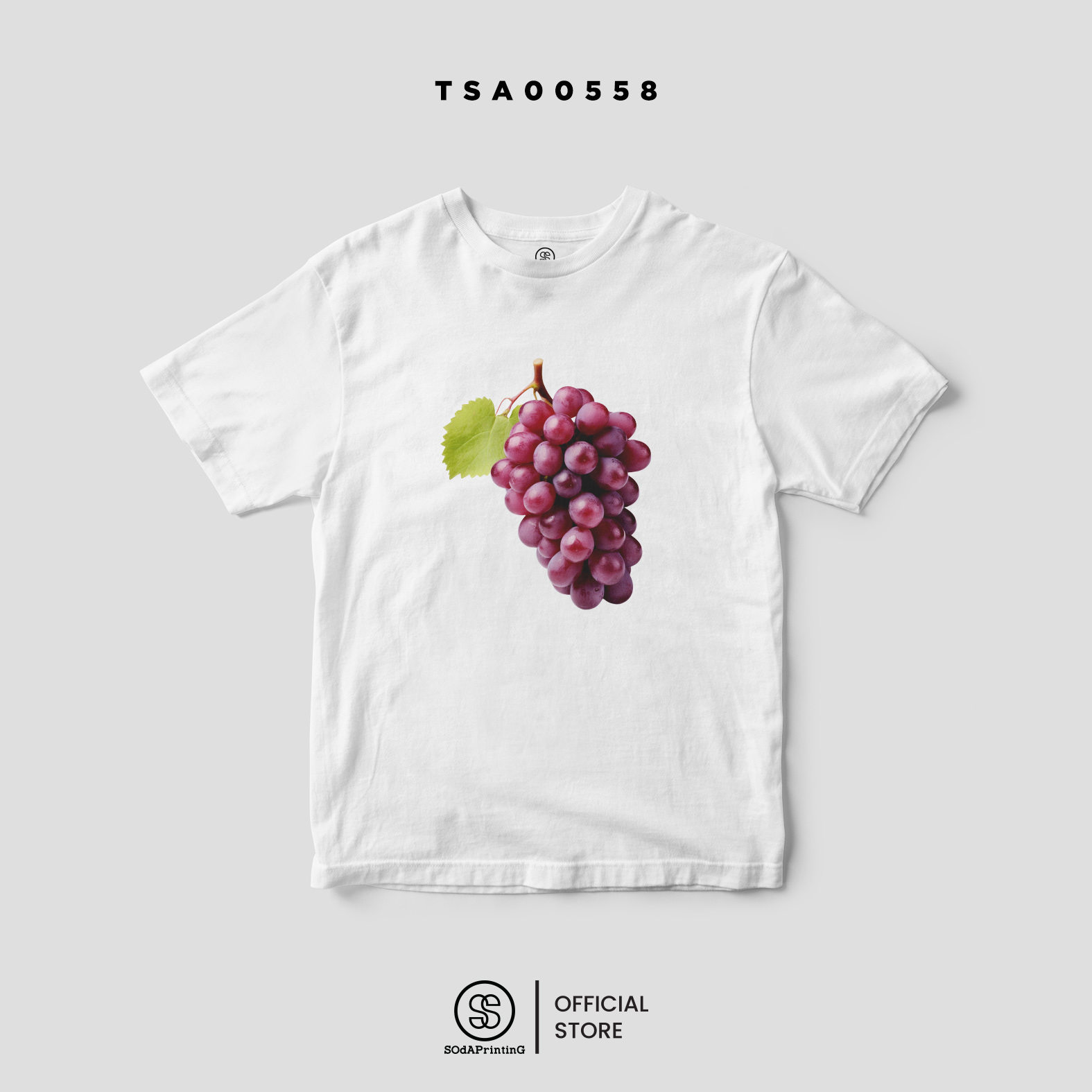 เสื้อยืด พิมพ์ลาย ผลไม้ Fruity Soda Collection รหัส TSA00554-TSA00559 #Fruity #SOdAtee #SOdAPrintinG