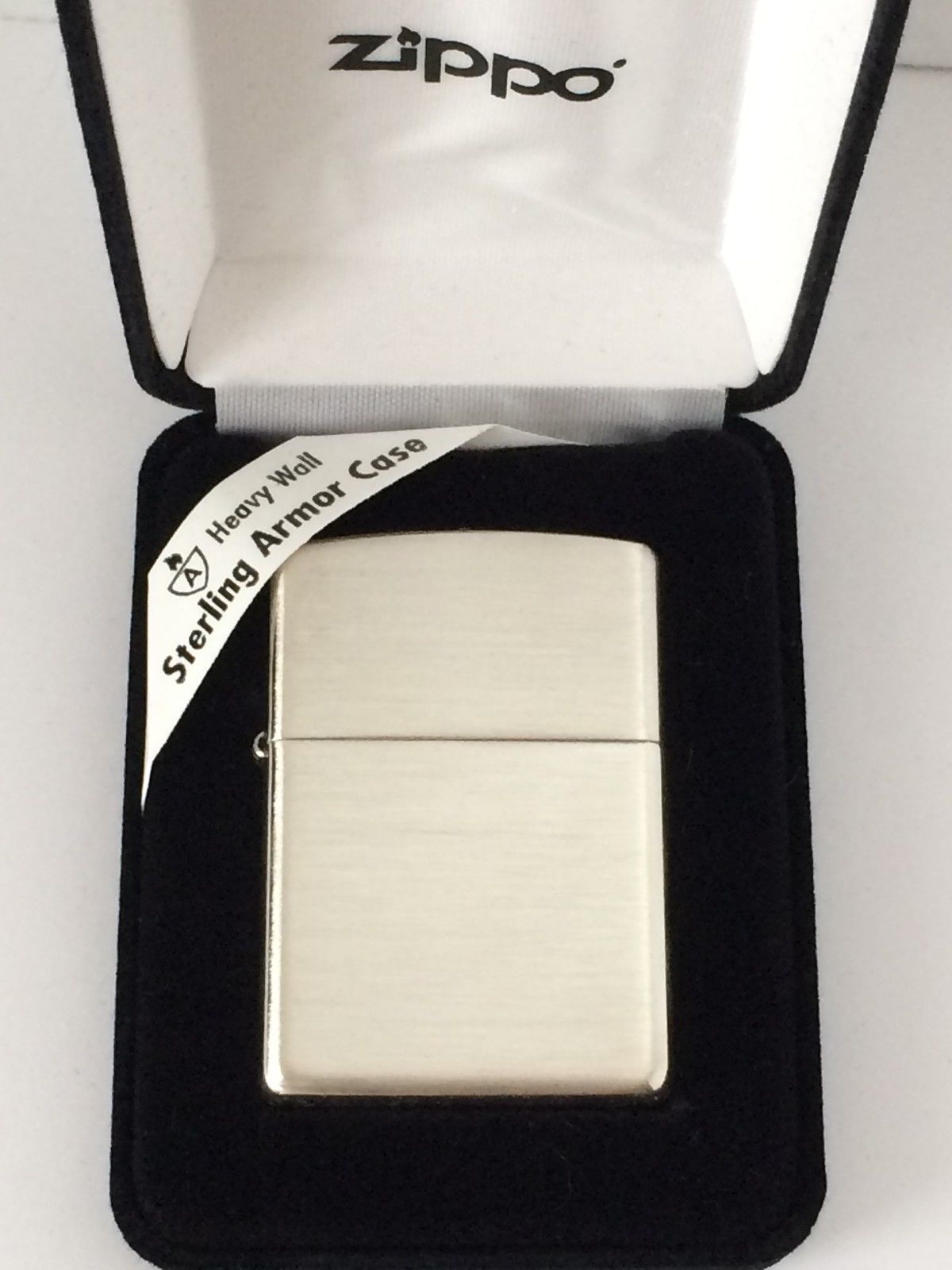 ไฟแช็ค Zippo แท้ ฺ เคสผลิตจากเงินแท้ " Zippo 27, Sterling Silver Lighter Armor Case" แท้นำเข้า 100%