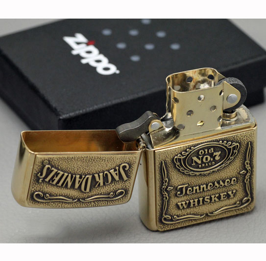 ไฟแช็ค Zippo แท้ Zippo 254BJD Jack daniel's Emblem USA Import แท้นำเข้า 100%