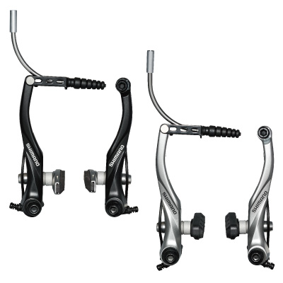 ก้าม V-Brake ALIVIO, BR-T4000, F/R, สีดำ, มีท่อร้อยสาย (MALAY) มีกล่อง
