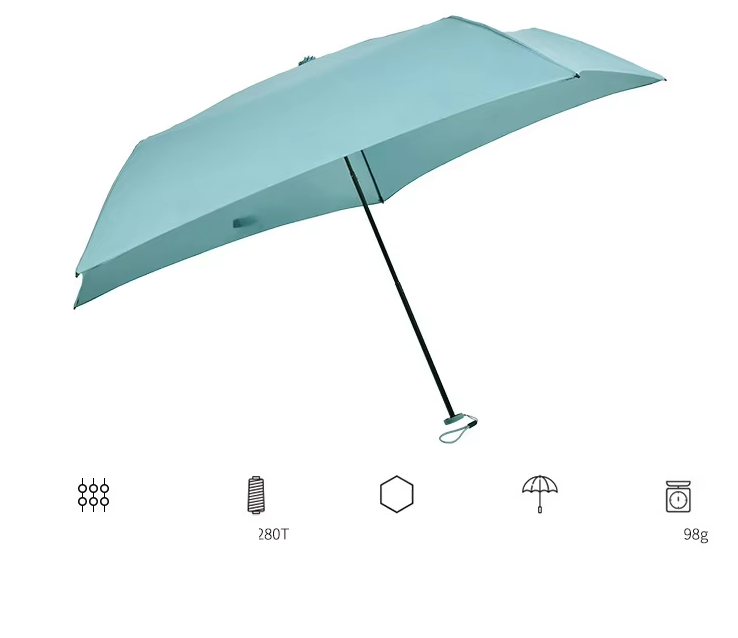 ร่มพับ 3 ตอน 5 ก้าน UV Ultra Slim Yoco (ร่มเบา)