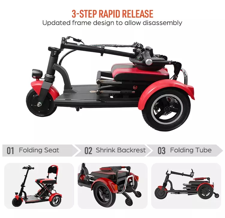 สกูตเตอร์ไฟฟ้า DYNAVOLT L1.3 สกูตเตอร์ 3 ล้อ Scooty Moped Kick Mobility E Scooter มอเตอร์ 300วัตต์