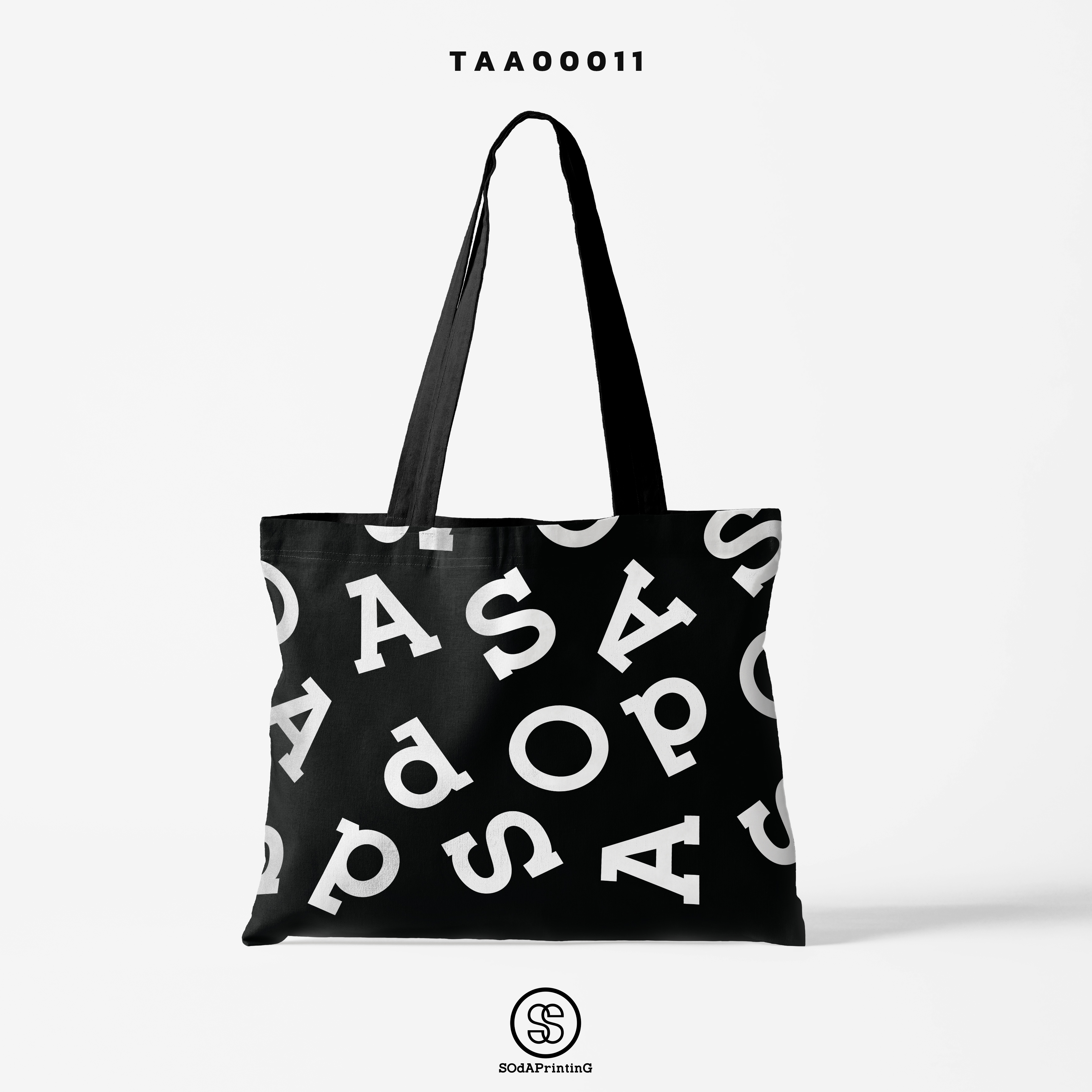 กระเป๋าผ้าช็อปเปอร์ SOdA Collection รหัส TAA00011 #SOdABag #SOdAPrintinG #กระเป๋าShopper #กระเป๋าผ้าสะท้อนน้ำ